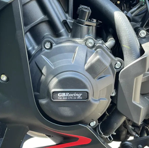 Honda CB650R E-Clutch (2024 - On) Secondary Engine Cover Set. GB Racing