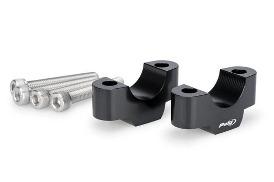 BMW R 12 & R 12 nineT (2024- On) Puig Handlebar Risers - 20mm Rise. Black