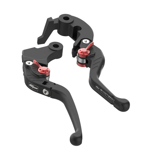 Yamaha Tracer 9 (2025 - On) Evo Folding Clutch and Short Brake Lever Set - Evotech Performance