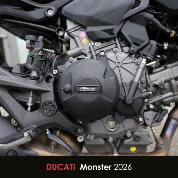 Ducati Monster V2 and Monster V2 plus GB Racing Secondary Engine Cover Guard Set. 2026 Onwards