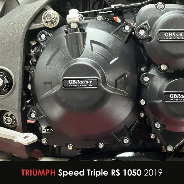 Triumph Speed Triple 1050 S / R & RS (2016 - 2020) Secondary Engine Cover Options. GB Racing