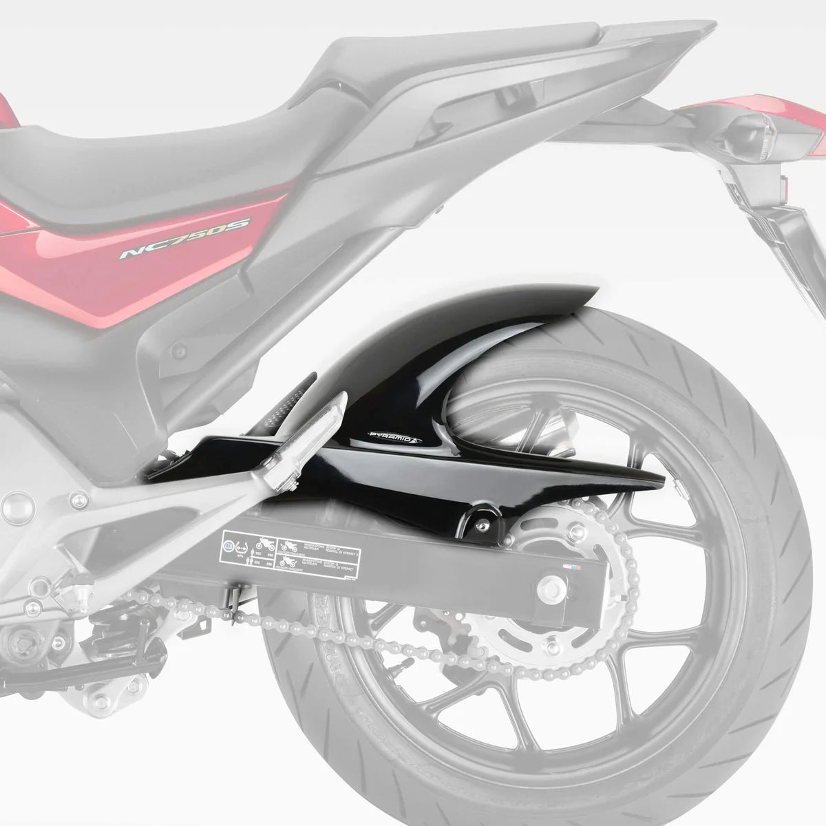 Honda NC750X (2012 - 2025) Pyramid Rear Hugger (Black)