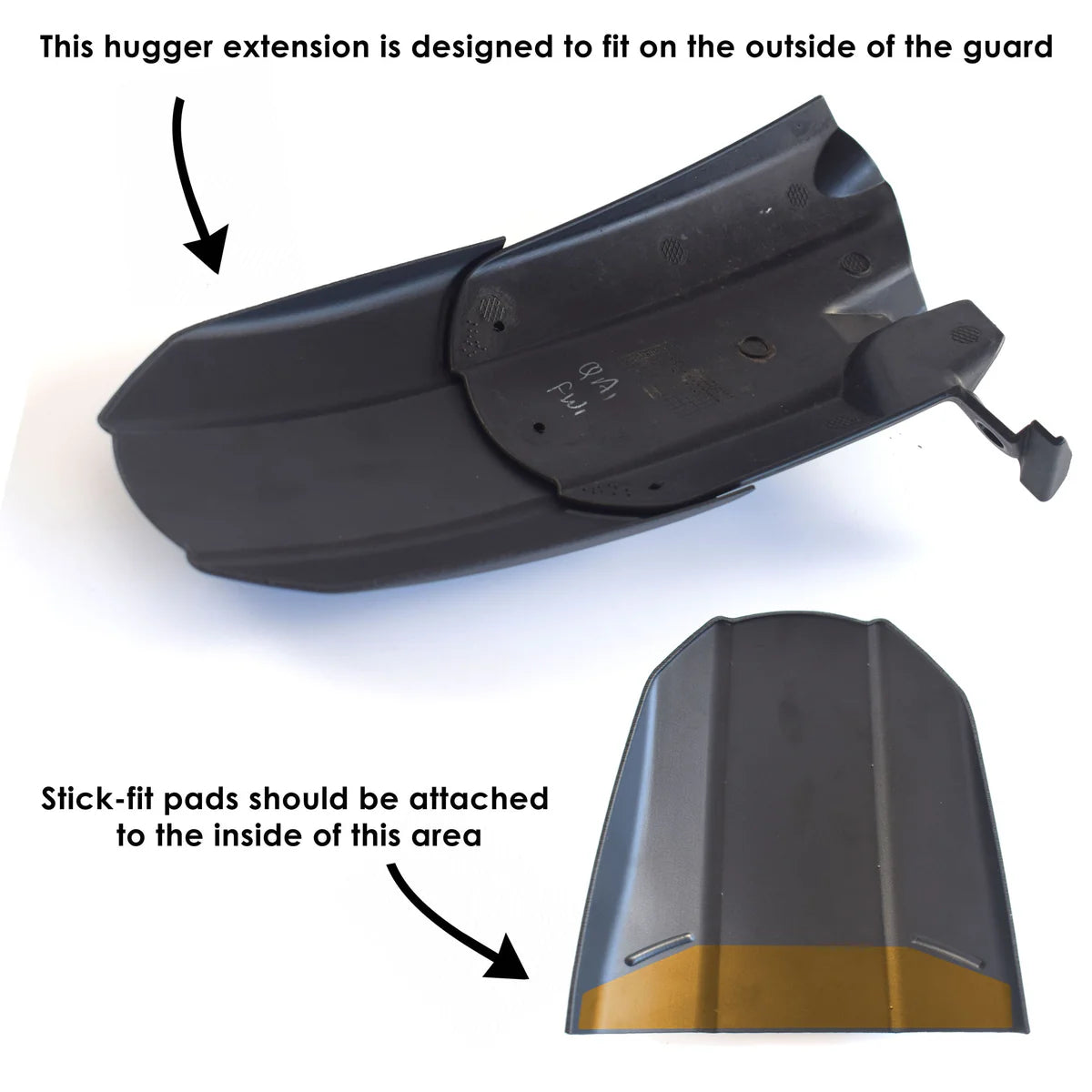 Triumph Speed 400 (2024 - On). Pyramid Rear Hugger Extension (Matte Black)