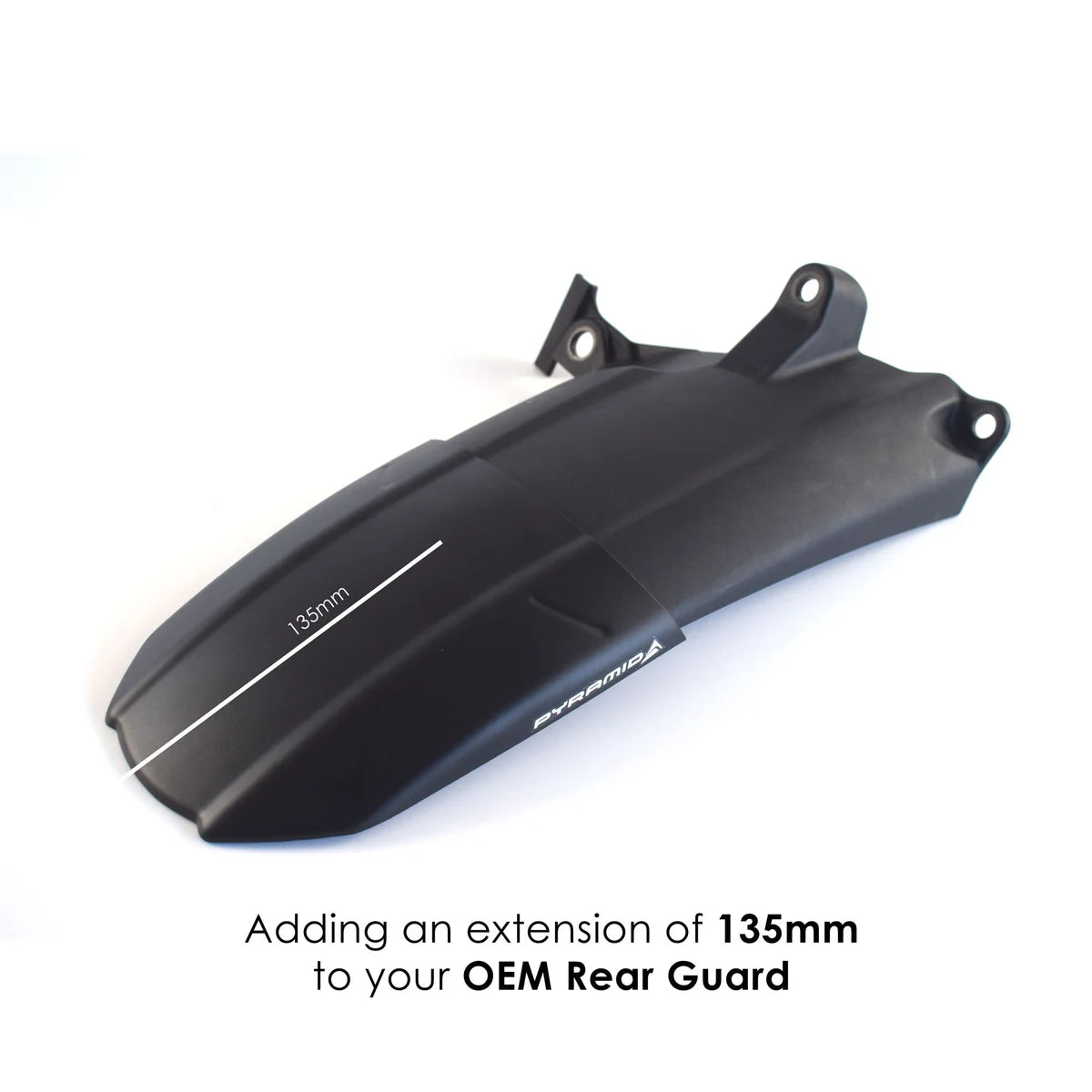 Triumph Speed 400 (2024 - On). Pyramid Rear Hugger Extension (Matte Black)