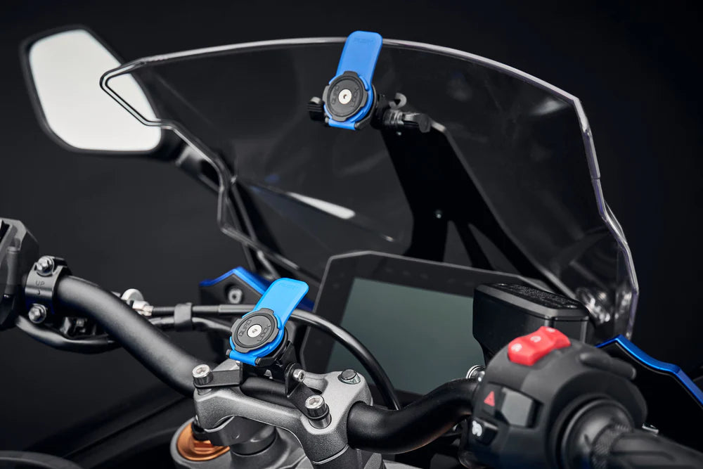 Suzuki GSX-S1000GX & GX Plus. (2024 - On) Quad Lock Handlebar Clamp Sat Nav Mount. Evotech Performance