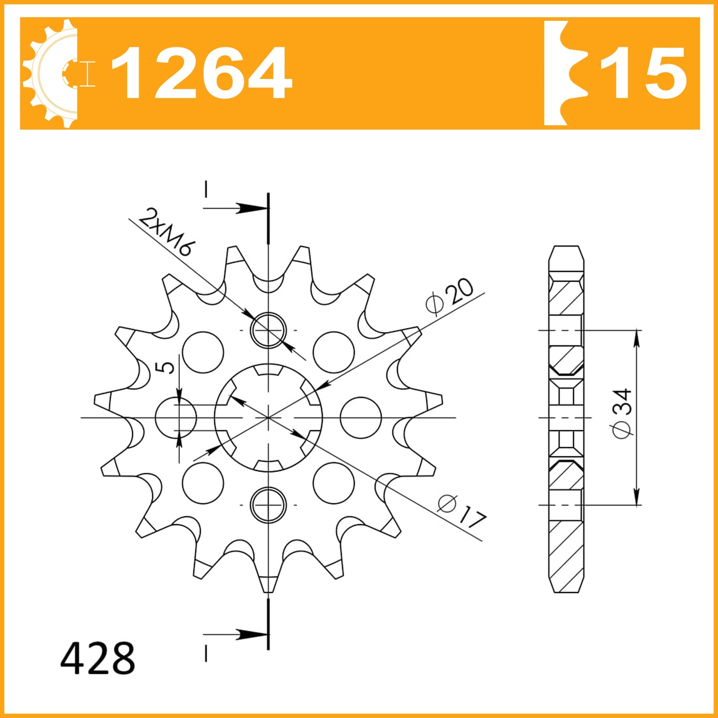 SuperSprox Front MX Grooved CST-1264-15