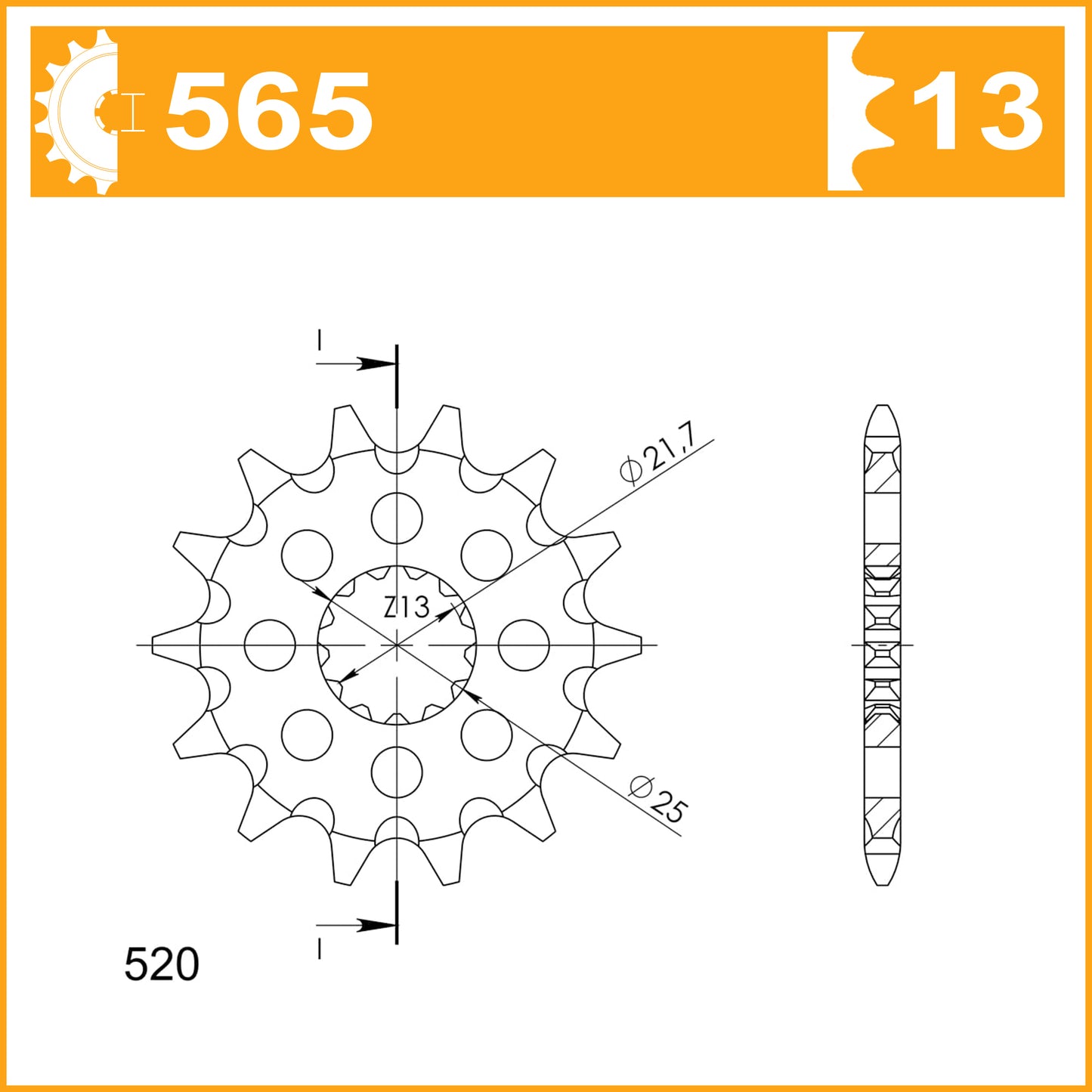 SuperSprox Front MX Grooved CST-565-13