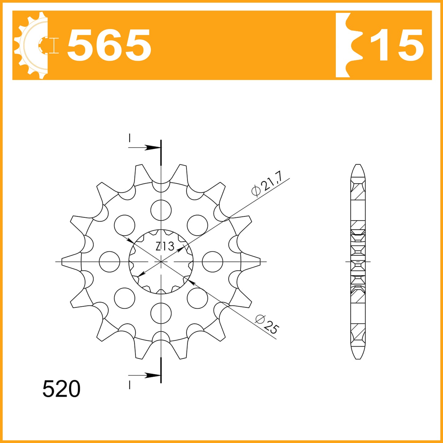 SuperSprox Front MX Grooved CST-565-15