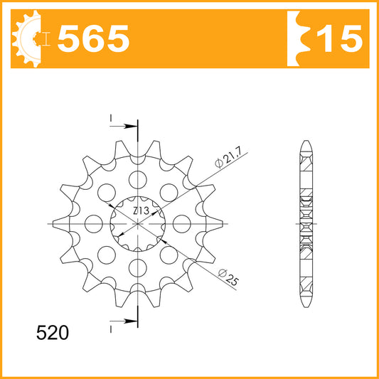 SuperSprox Front MX Grooved CST-565-15