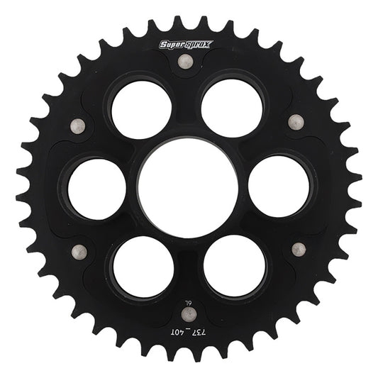 SuperSprox Rear Edge Sprocket Ducati BLK RSA-737_530-40 *530 OE pitch*