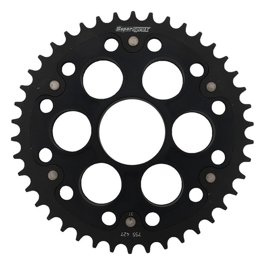 SuperSprox Rear Edge Sprocket Ducati RSA-755-525-41 Black