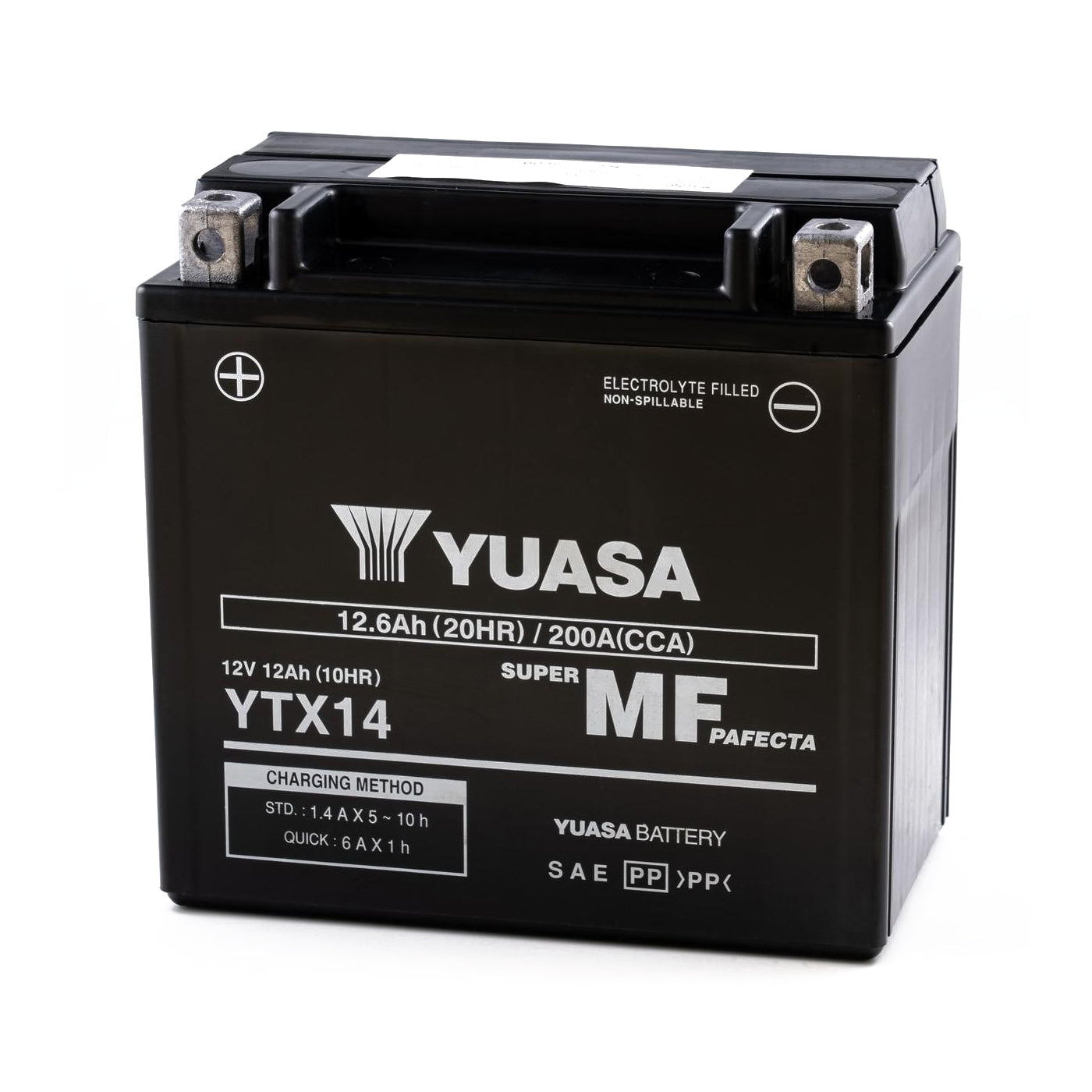 Yuasa YTX14 (WC) 12V Factory Activated MF VRLA Battery