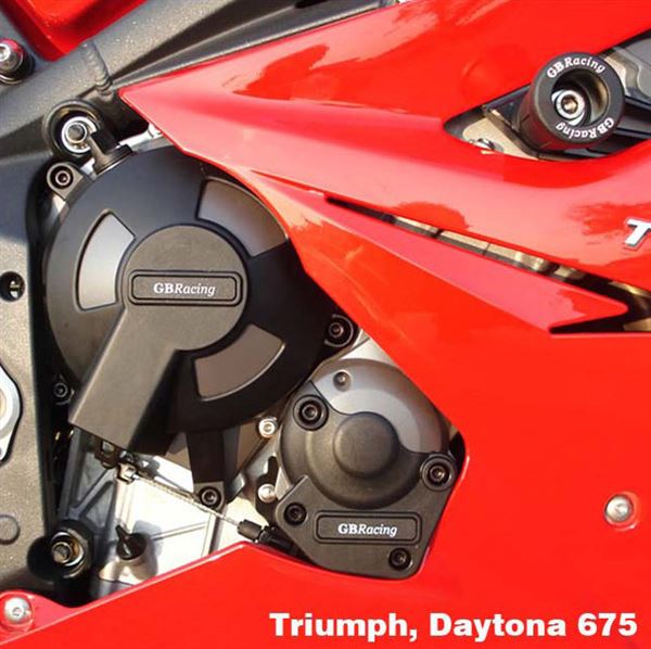 Triumph Daytona 675 2006 - 2010 Gearbox / Clutch Cover Protection GB Racing. See Fittment note.