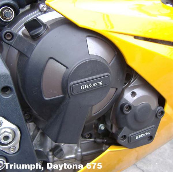 Triumph Daytona 675 2006 - 2010 Gearbox / Clutch Cover Protection GB Racing. See Fittment note.