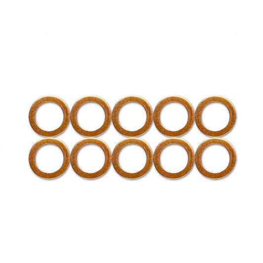 10mm Copper Crush Washers 10 Pack